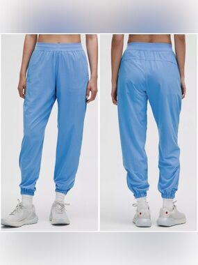 Lululemon Adapted State Perforated High-Rise Jogger in pool blue size 6